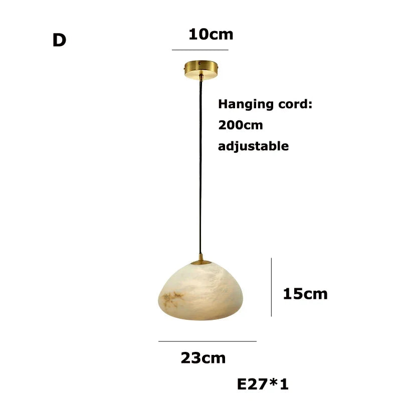 lustre suspendu led marbre géométrique intensité variable