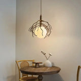 lustre suspendu en forme de branche d'arbre à led décor rétro