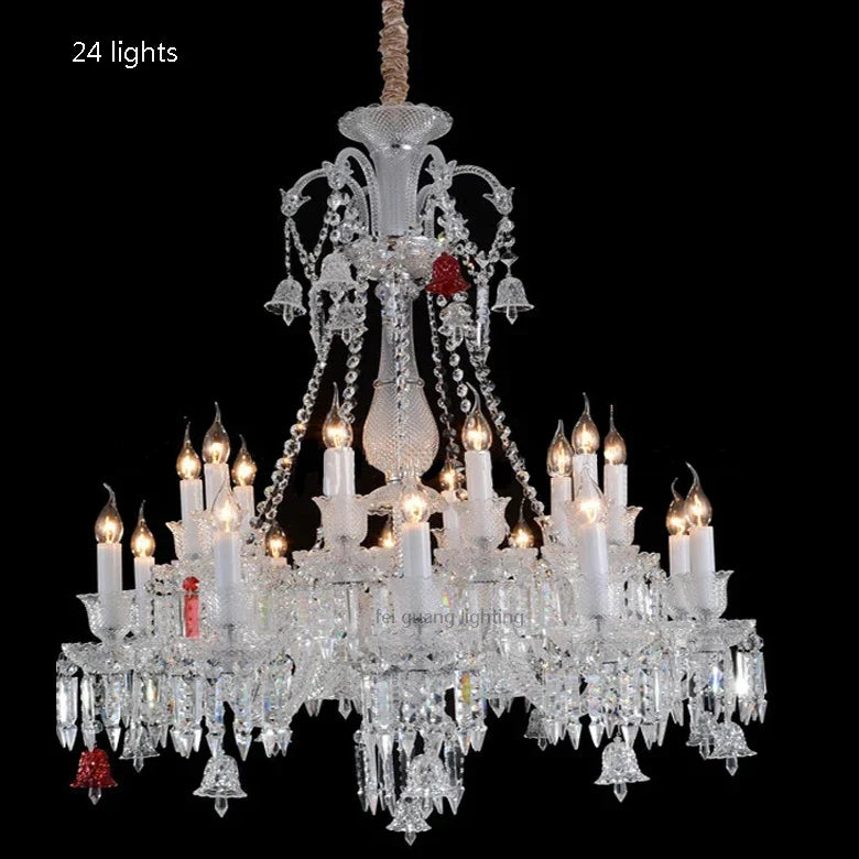 lustre moderne en cristal et chrome pour éclairage élégant