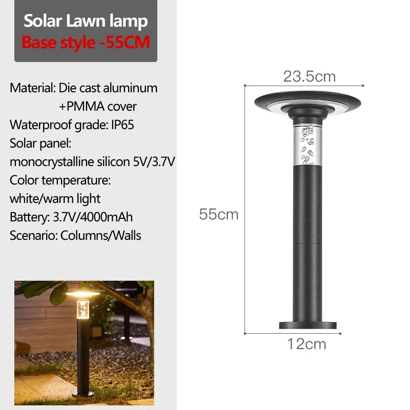 lampe solaire de jardin étanche led pour extérieur