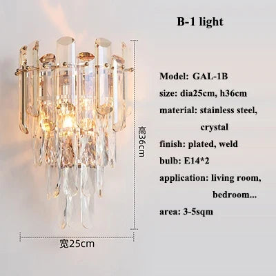 lustre de luxe moderne en cristal transparent pour décoration intérieure