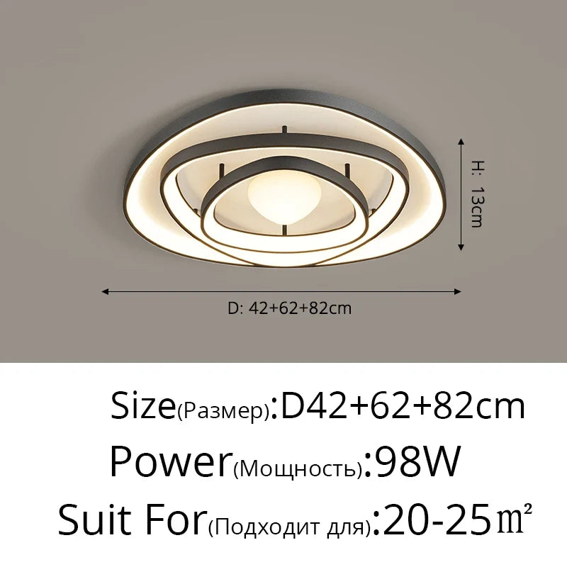 plafonnier led design moderne à spectre complet nouveau modèle 2024