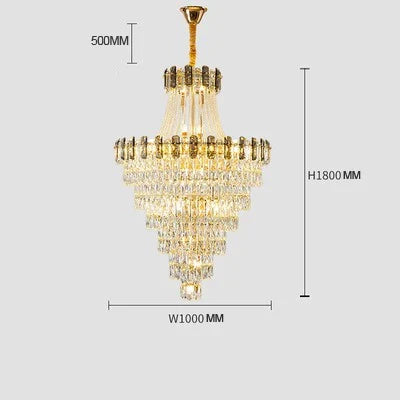 lustre en cristal design contemporain pour intérieur élégant