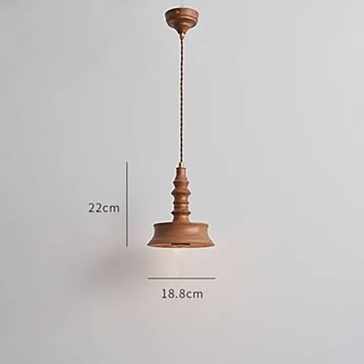 suspension en bois vintage pour bar restaurant nordique