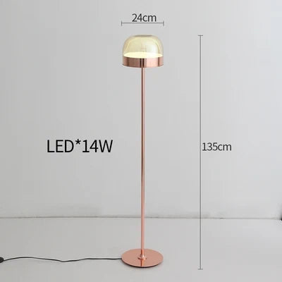 lampes de table nordiques en verre coloré pour intérieur élégant
