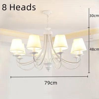 lustre en fer forgé noir et blanc design intérieur moderne