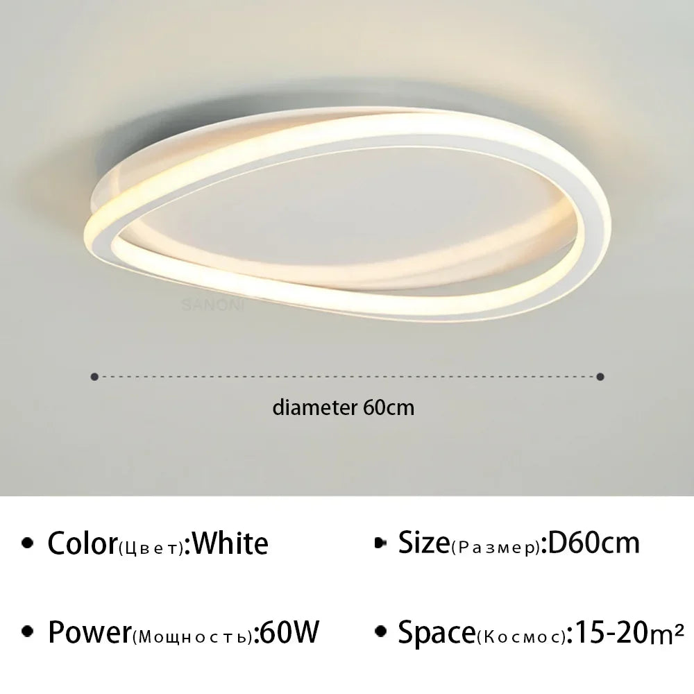 lustre moderne à led pour décoration intérieure élégante
