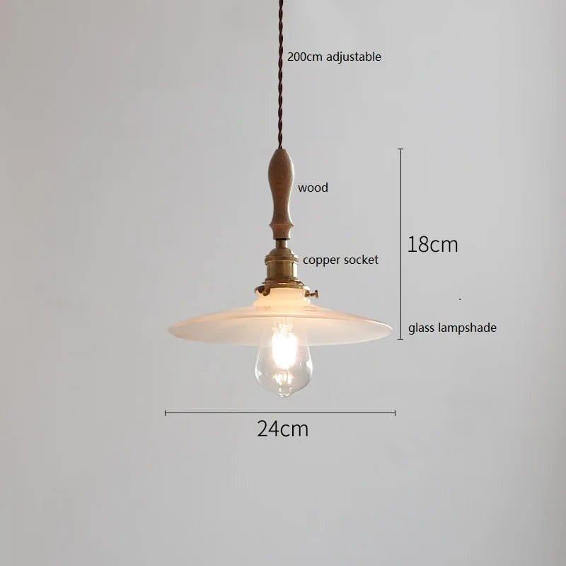 suspension LED en céramique conique design