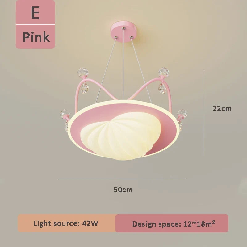 lustre nuage cristal romantique pour chambre d'enfant décoratif