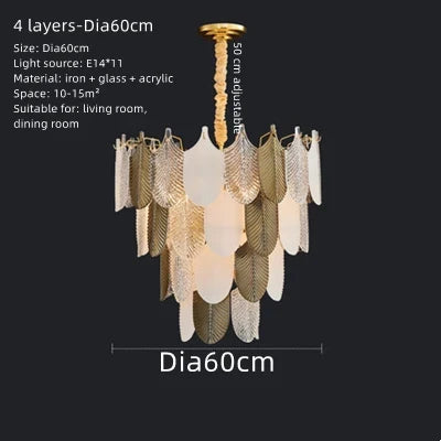 lustre suspension design led en verre acrylique luminaire