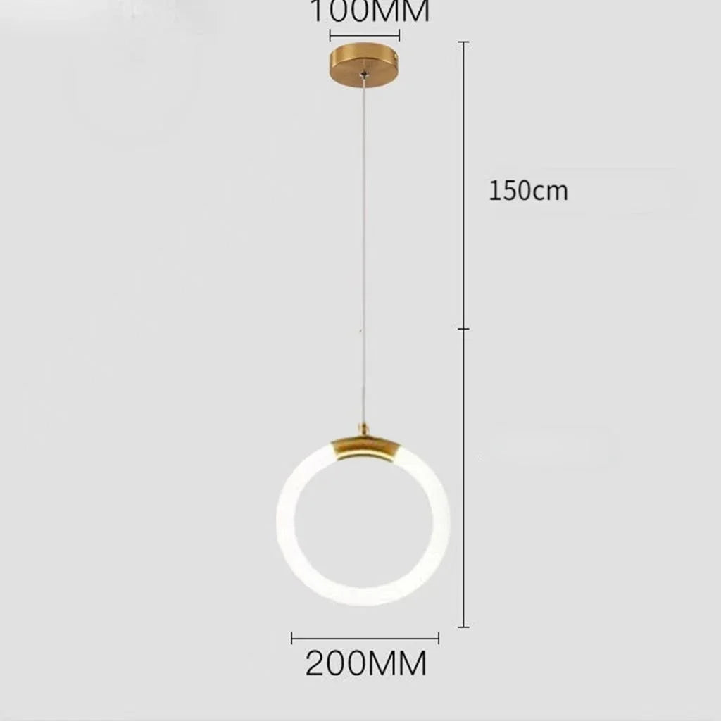 suspension design nordique moderne imperméable led décorative