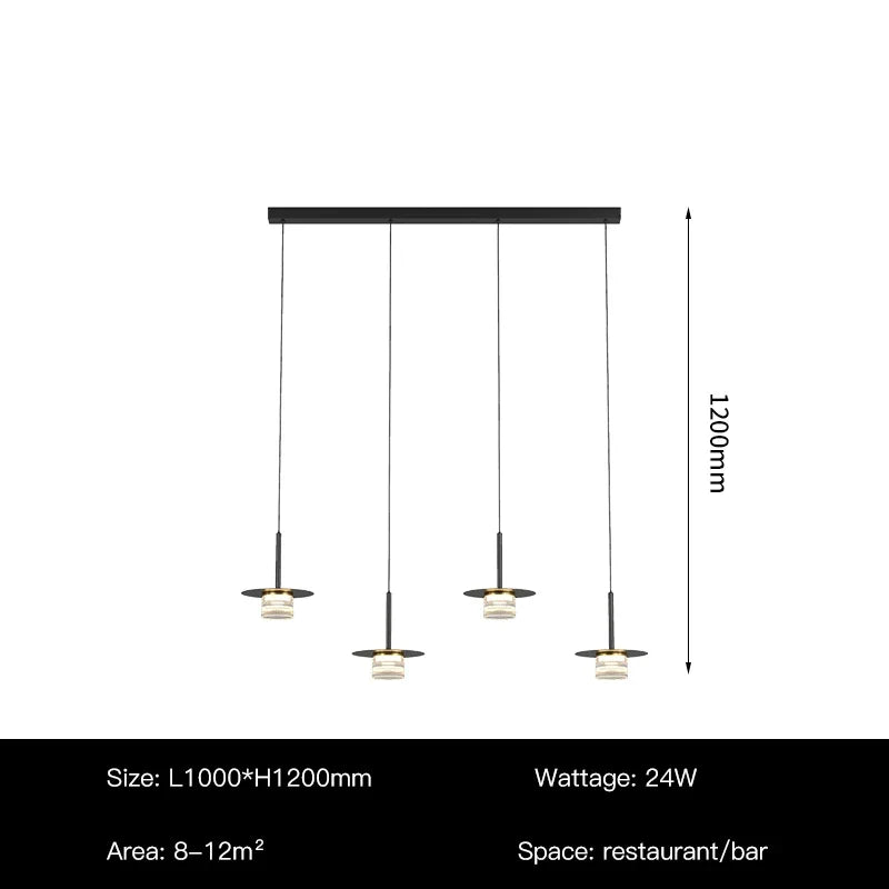 suspension à led nordique pour décoration intérieure moderne