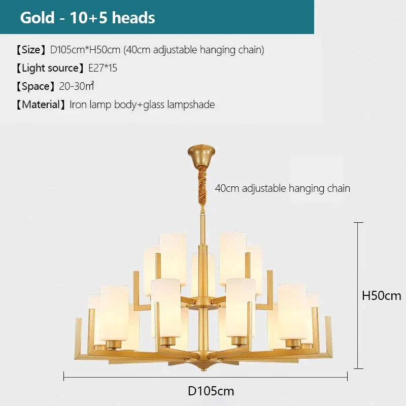 lustre style chinois rétro led design luxe suspension luminaire