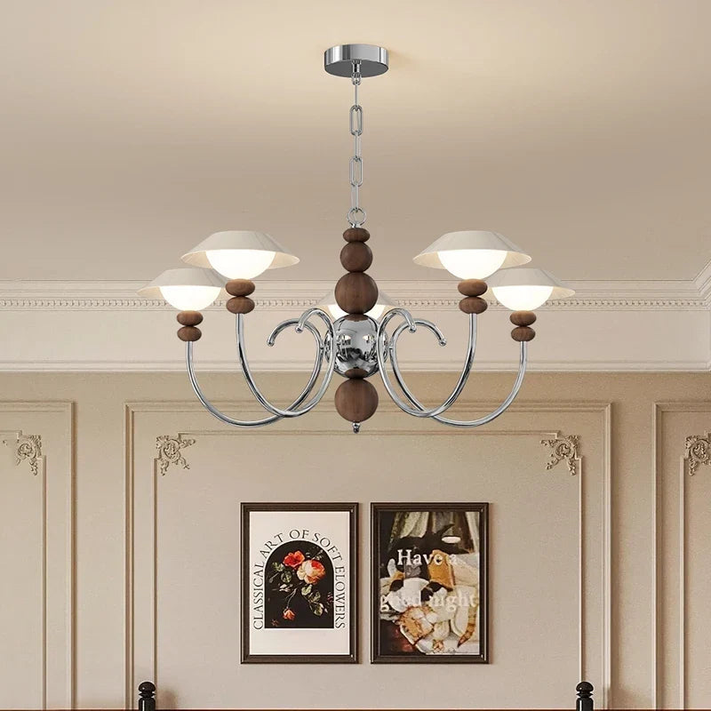 lustre rétro haut de gamme en coque d'oeuf américain style médiéval