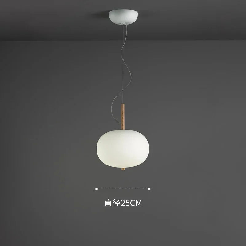 suspension scandinave grande boule de verre pour salon