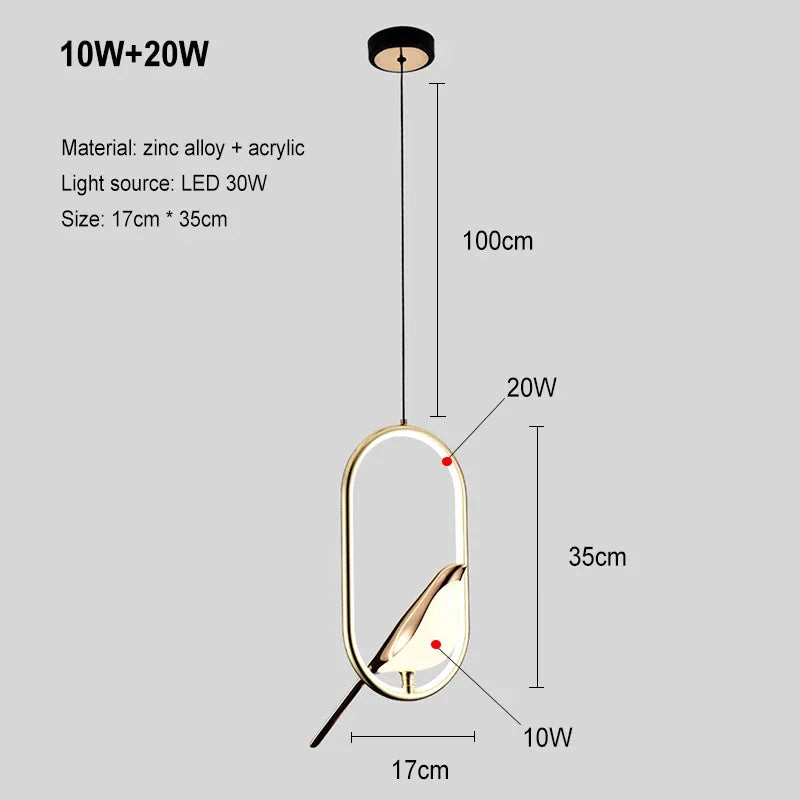 Applique murale LED pie nordique