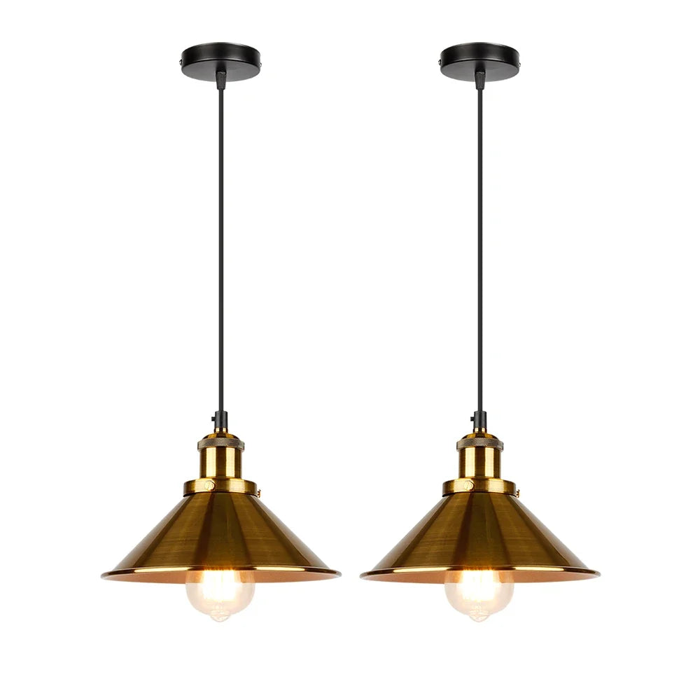 lustre industriel rétro à trois têtes suspendues pour maison