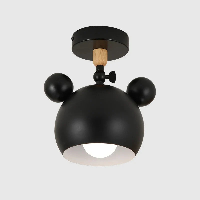 plafonnier panda dessin animé style nordique pour enfants intérieur
