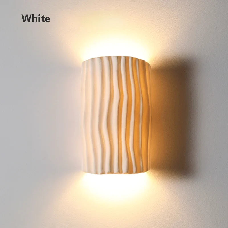lampe d'ambiance artistique grille nordique en résine led rétro