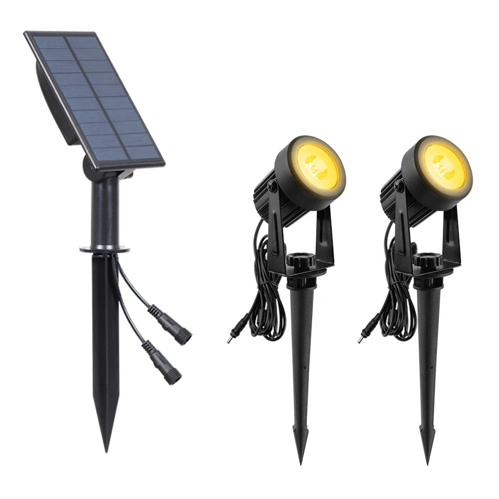 T-sunrise lumière extérieure LED solaire IP65 étanche décoration de jardin lumières RGB blanc chaud/froid paysage lampes d'éclairage de cour