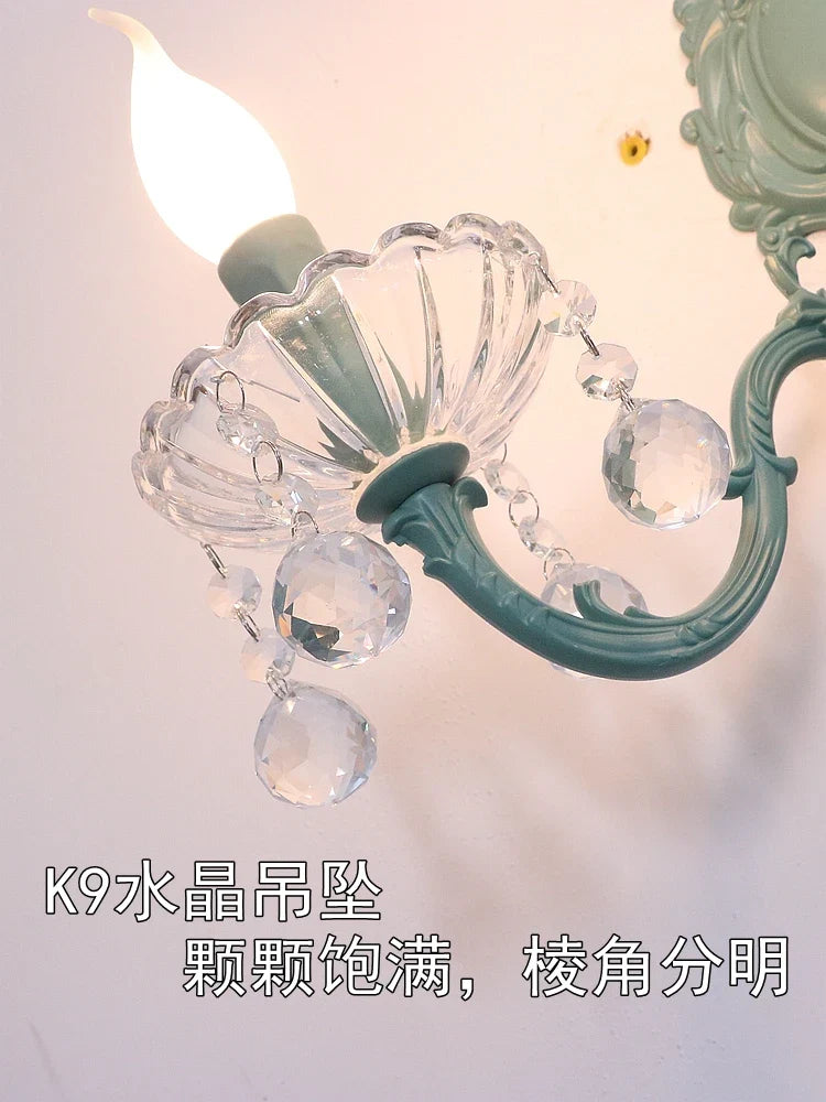applique murale en cristal pour éclairage intérieur décoratif