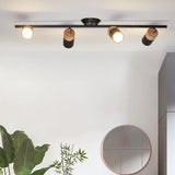 lustre à bande led nordique avec spots décoratifs pour intérieur
