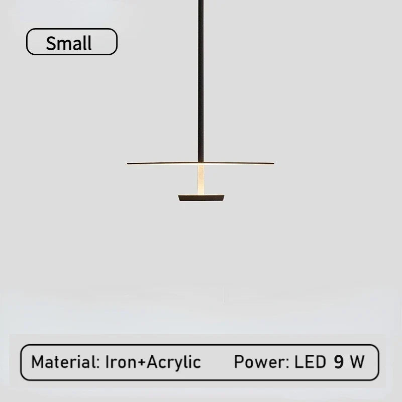 lustre led annulaire minimaliste suspendu