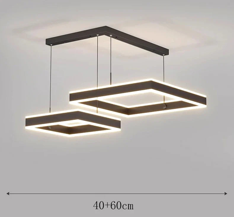 suspension moderne led pour éclairage intérieur