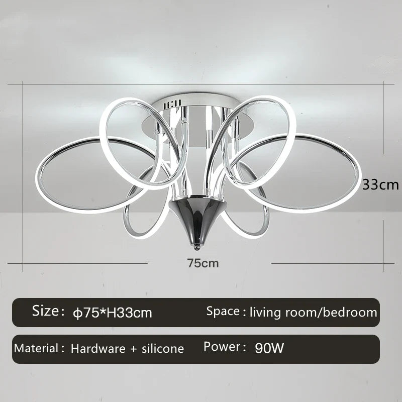 plafonnier led lumineux pour décoration intérieure moderne 2024