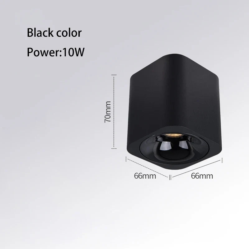 mini projecteur led anti-éblouissement monté en surface pour intérieur