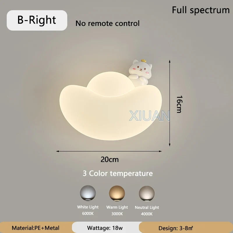 applique murale créative lingot d'or protection des yeux lion chat lapin