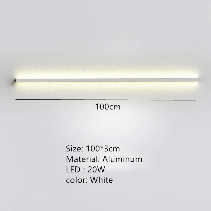 applique murale led moderne avec interrupteur de gradation pour décoration