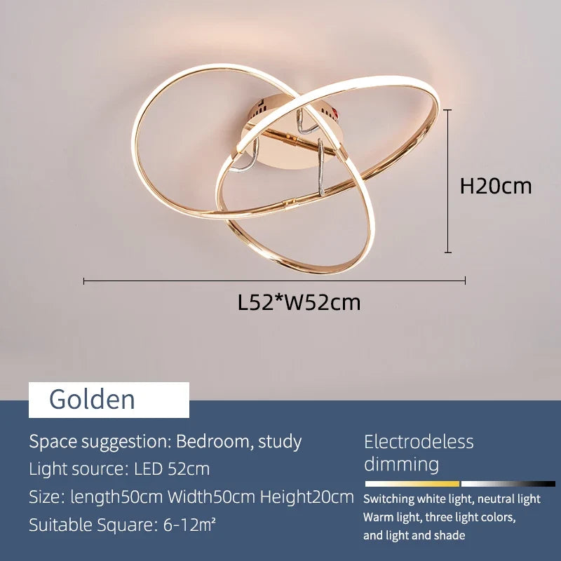 plafonnier led moderne pour maison intelligente avec alexa
