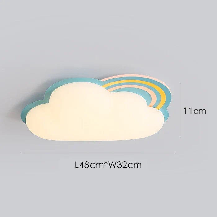 plafonnier nuage arc-en-ciel pour chambre enfant décor créatif