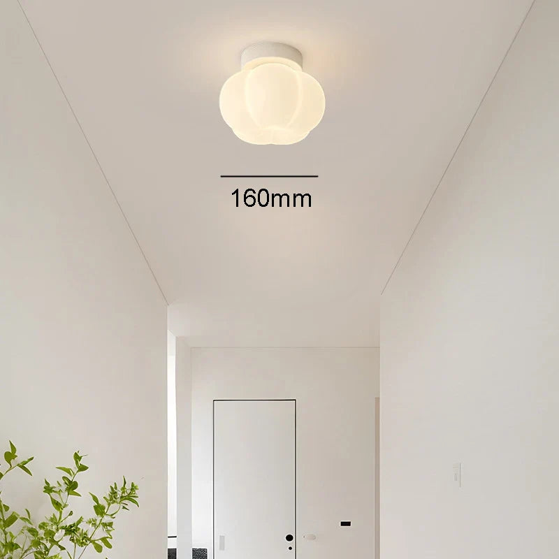 applique murale minimaliste citrouille style crème moderne