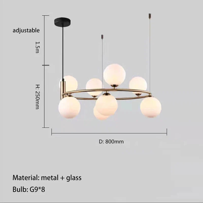 ampoule suspendue moderne en verre avec fil réglable idéale pour décorer