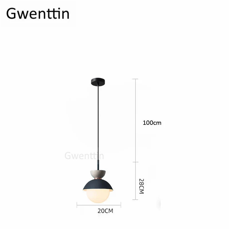suspension en verre moderne pour décoration intérieure élégante