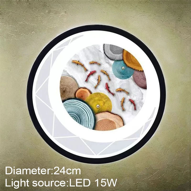 Applique murale LED moderne et ronde