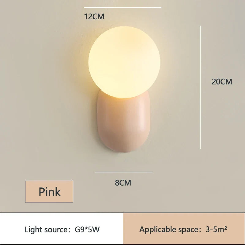 applique murale led moderne petite lampe à bulles décorative
