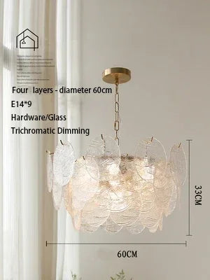 lustre en verre médiéval pour décoration romantique intérieure