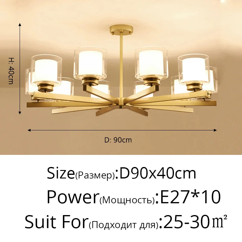 Bosmos European Style Decorative LED Chandeliers For Living Rooms, Bedrooms, And Modern Simple Indoor Lighting