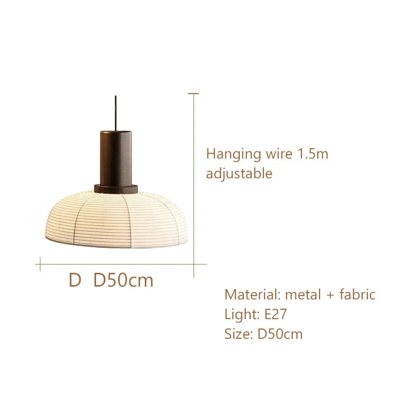 lustre wabi sabi minimaliste led pour restaurant bar