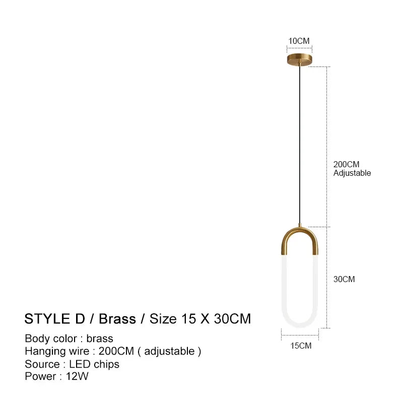 suspension moderne minimaliste luxe pour intérieur design