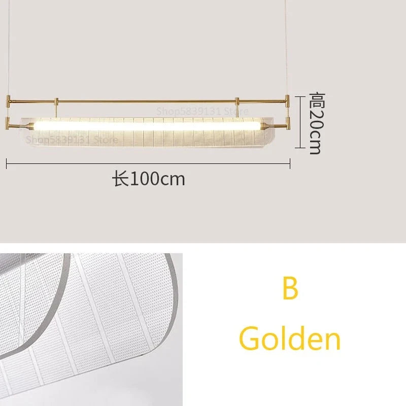 suspension minimalistes italiennes en acrylique led modernes