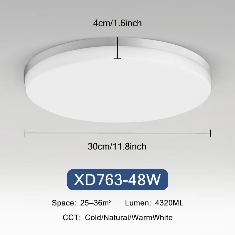 plafonnier rond ultra-mince led moderne pour éclairage intérieur