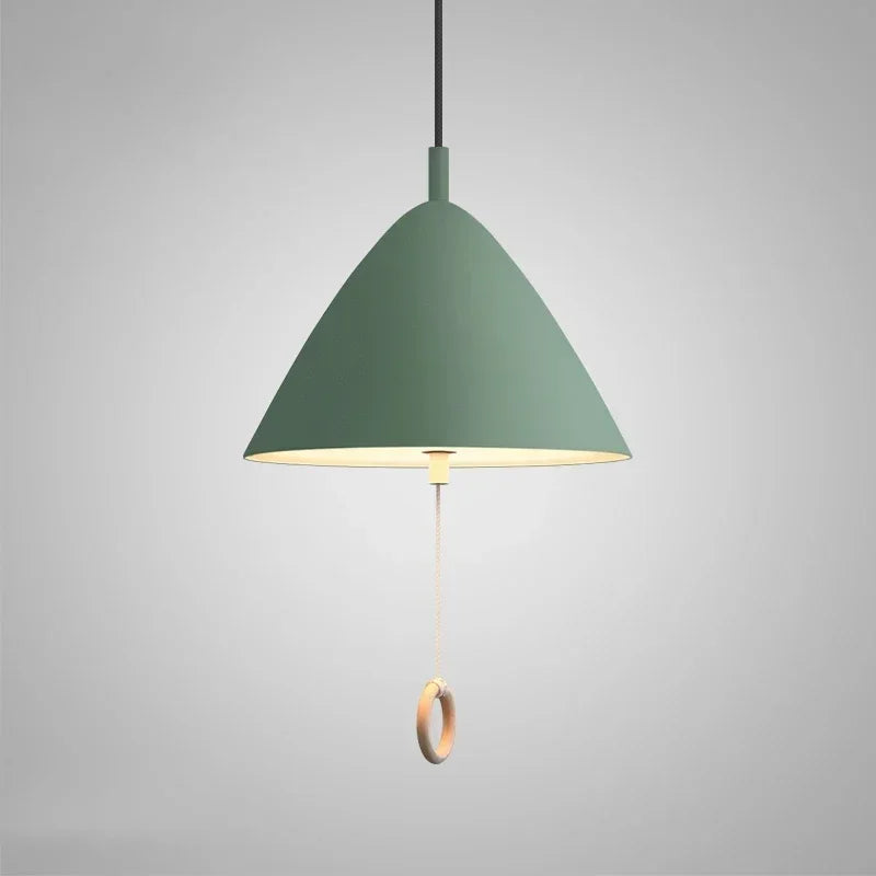 Denmark Designer Pendant Lamp Macaron Suspension Dinning Room Bedroom Ceiling Hanging Pull Switch Light Fixtures