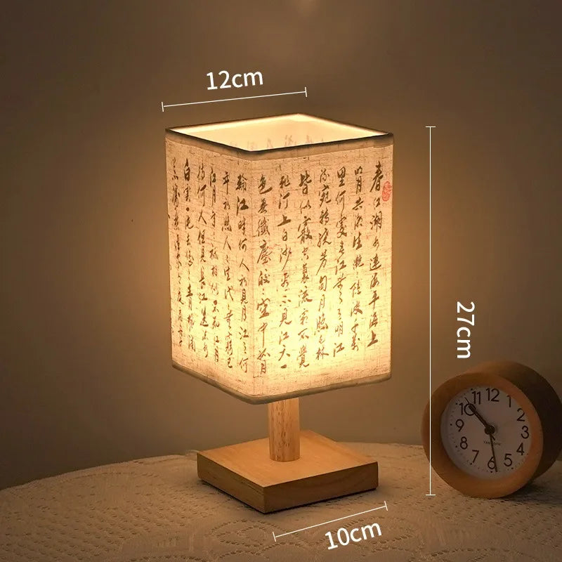lampe à poser décorative carrée à led avec variateur et prise usb