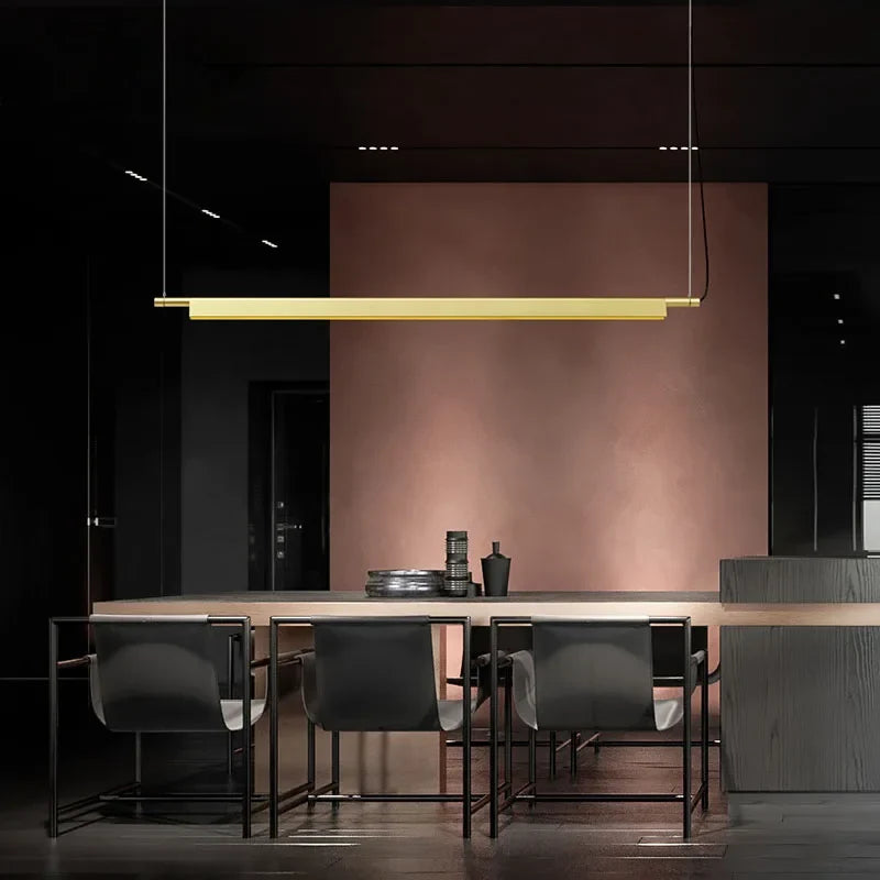 Suspension design scandinave linéaire compendium led longue