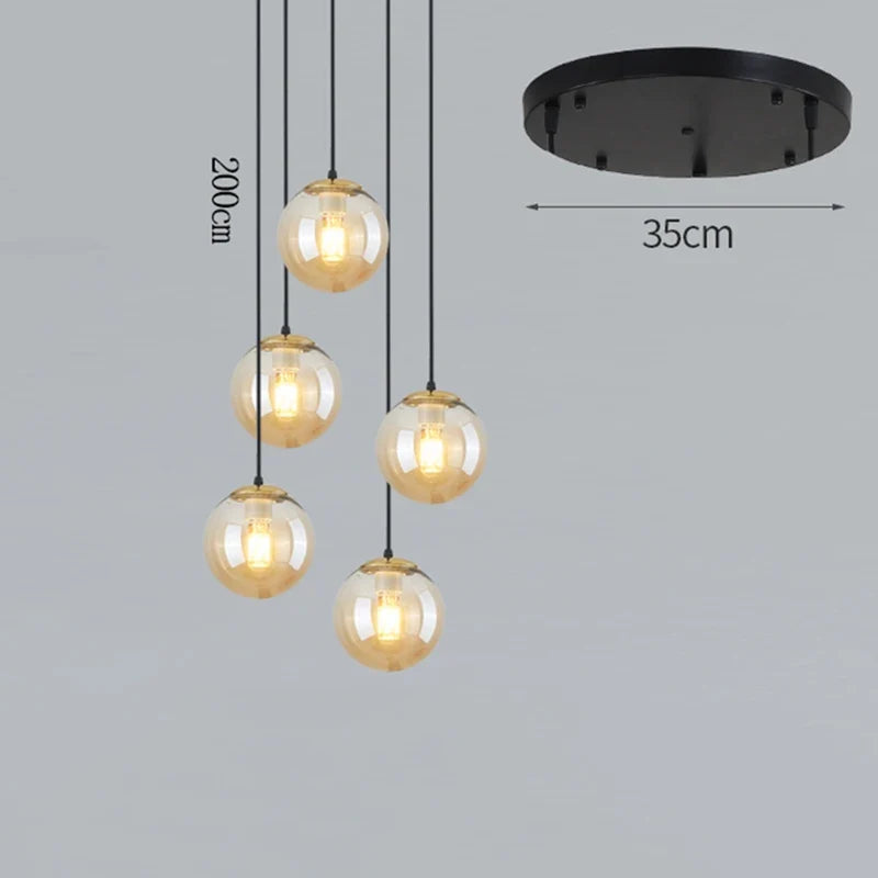 Nordique décor à la maison salle à manger suspension lumières éclairage intérieur plafonnier suspension lustre lampes pour salon