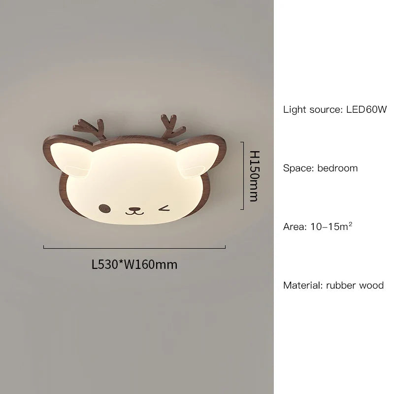 lustre led créatif animaux chat pour enfants